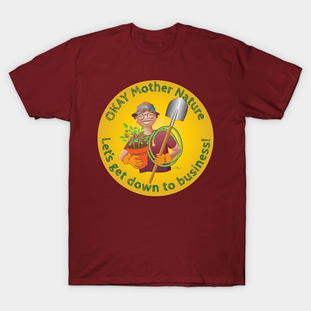 Spring Gardener-man-veg T-Shirt by NN Tease